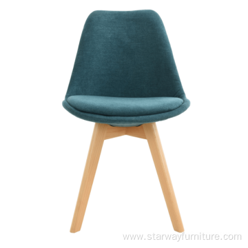 Modern Dining Tulip Chair PP Seat Wood Leg